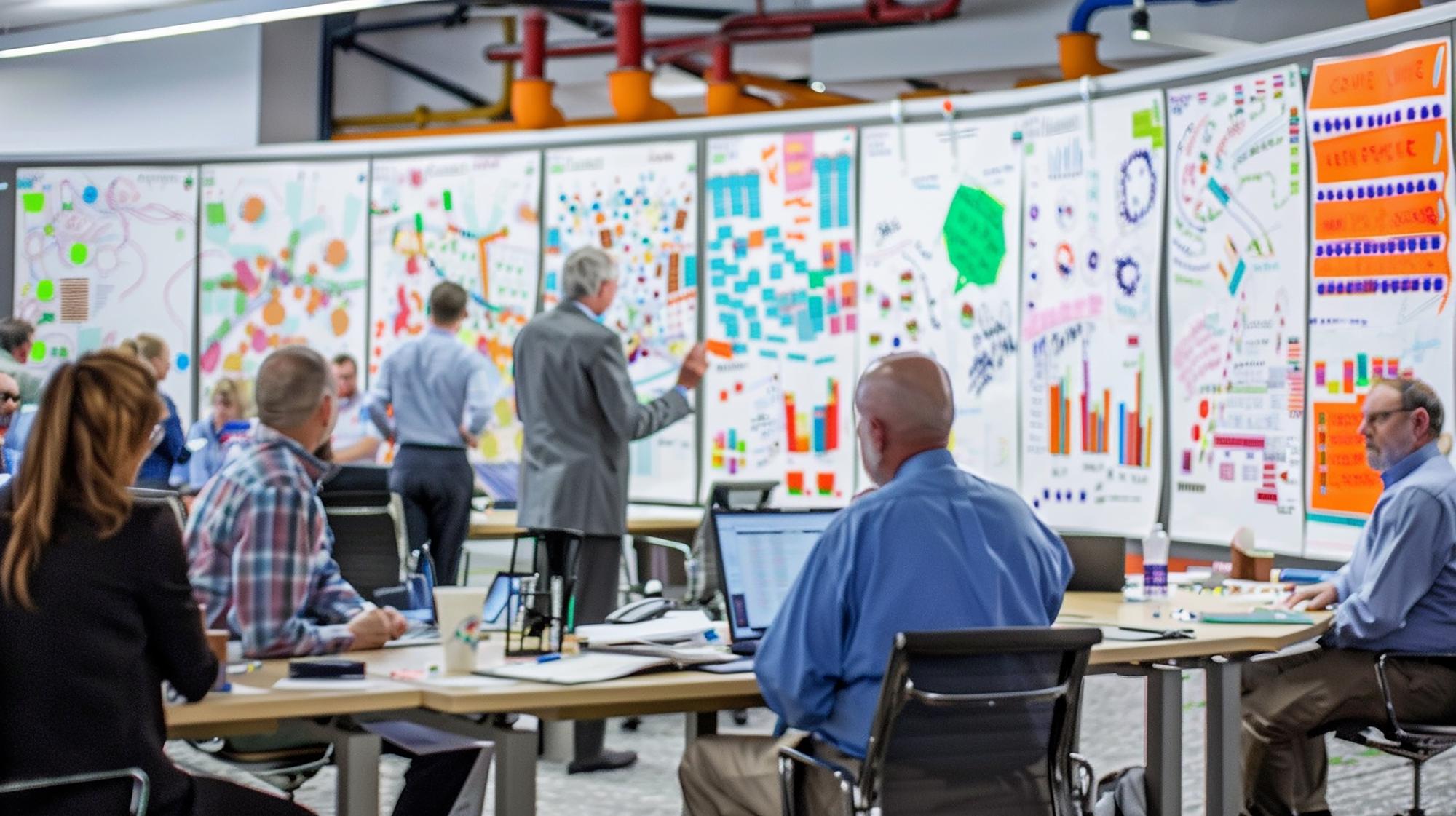 Competitive market research presentation highlighting industry trends and opportunities